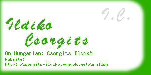 ildiko csorgits business card